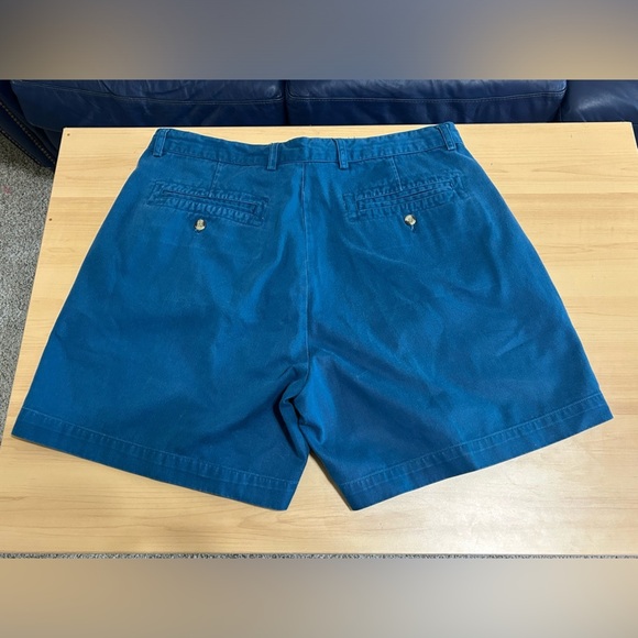 Vintage Christian Dior Monsieur Teal Shorts Pleated Blue Button Men’s Size 38 - Picture 2 of 9